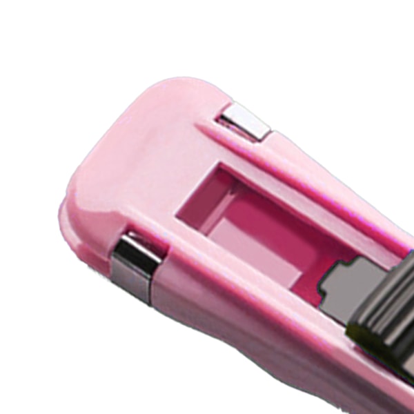 Papper Clam Multifunktionell Praktisk Tidsbesparande Hållbar Handhållen Pappersklämma Dispenser för Dokumentanteckningar Rosa