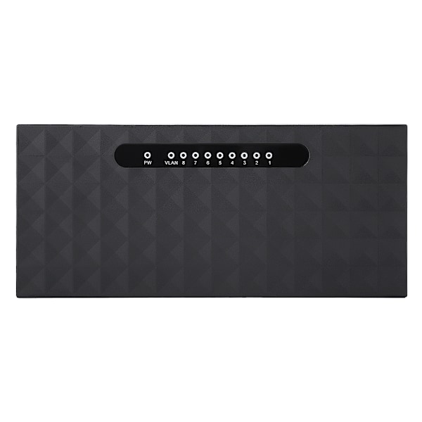 8 porter 10/100/1000 Mbps Gigabit Ethernet-svitsjer RJ45 Smart Network Switch EU-plugg