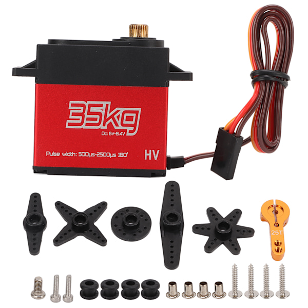 Digital Servo för Robotledsaktiviteter, Högt Vridmoment Full Metallväxel Servo för RC-Modeller med PWM-Styrsystem (1-pack)