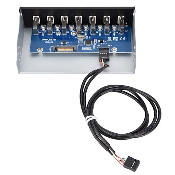 USB-hubbpanel 7 portar USB2.0 förlustfri dataöverföring USB-hubbpanel