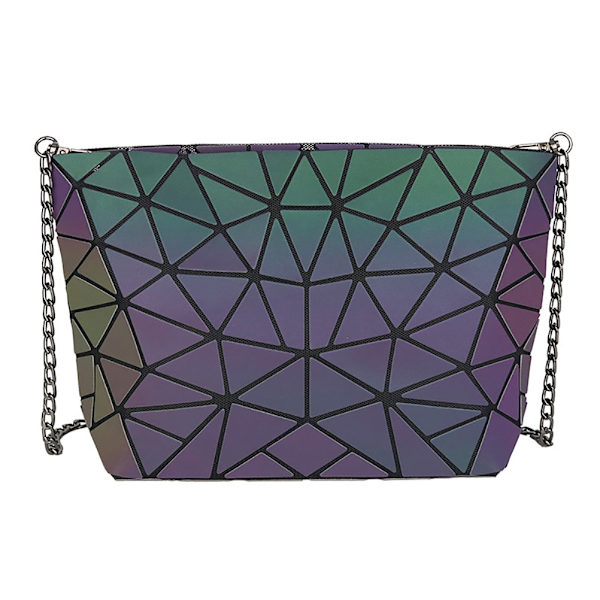 3 kpl/setti PU geometrinen valaiseva olkalaukku crossbody-laukku naisille