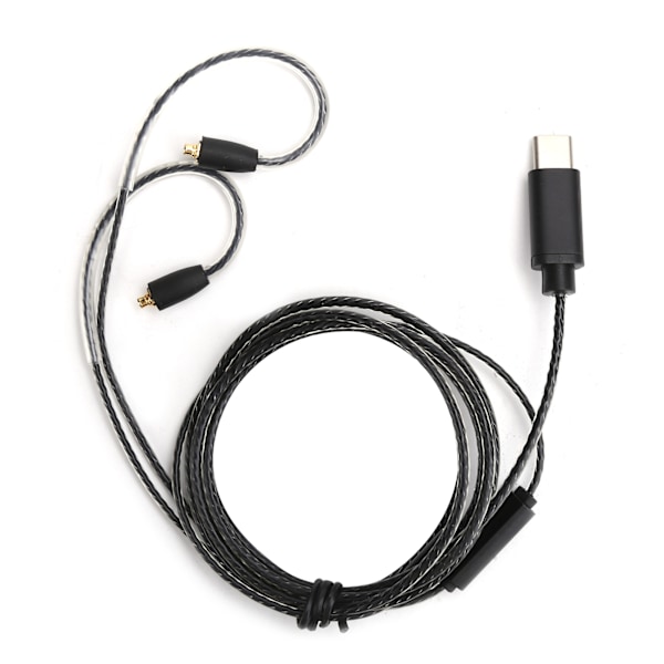 TypeC MMCX-hodetelefonkabel med mikrofon, passer til Shure SE215/SE315/SE425/SE535/SE846
