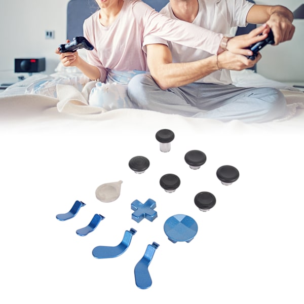 Udskiftning af Tommelfingerpinde Kit Følsomme Magnetiske Metal Tommelfingerpinde til Xbox One Elite Series 2 Blå