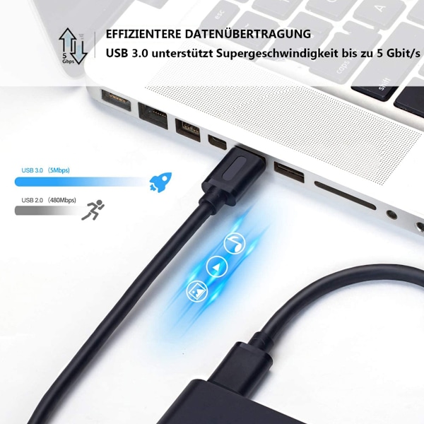 Usb 3.0 A til A 1,8 meter han kabel 90 cm, Usb kabel til Usb han til han Usb ledning med guldbelægning