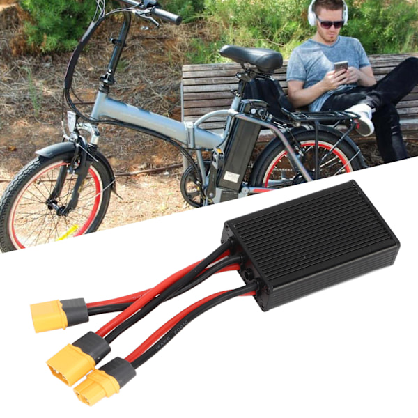 Electric Bike Double Battery Discharge Converter Dual Battery Parallel Module Adapter 20V‑72V 40A