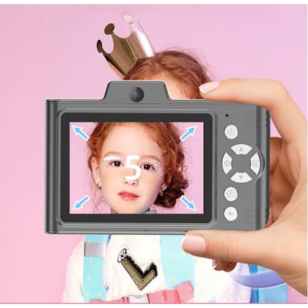 Utsökta tillbehör inkluderade, Mini Digitalkamera med Lång Batteritid, 2.5k UHD Högupplöst Upplösning, 3-Hastighets Timer för Perfekta Bilder