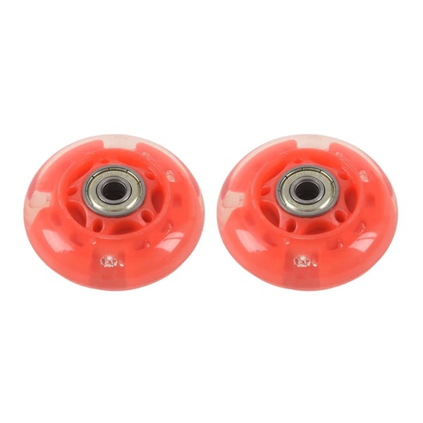 Inlineskatehjul, Röda 64mm X 24mm För Rullbrädeväska, Kabinväska, Resväska Och Steady Rest Träsvarv, Snabbare Smidigare Skridskoupplevelse