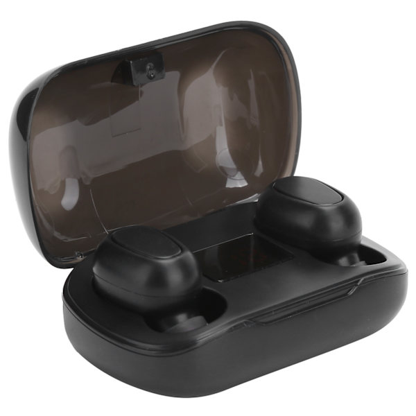 L21Pro Digital Display Trådløs Bluetooth 5.0 Øretelefon InEar Binaural Sports Headset (Svart)
