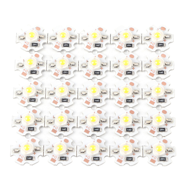 25 st 5V LED-chips 200LM 3W hög effekt LED-lampor pärlor för DIY belysningsarmaturer