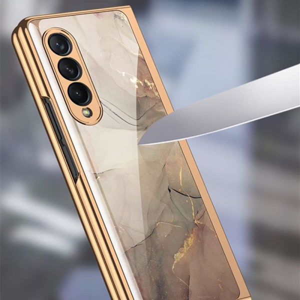 Lyxigt Magnetiskt Galaxy Z Fold 4 Skal, Klar Elektropläteringsprocess Med Tjock Beläggning Som Inte Bleknar, Transparent Anti-Gul Baksida För Originalutseende