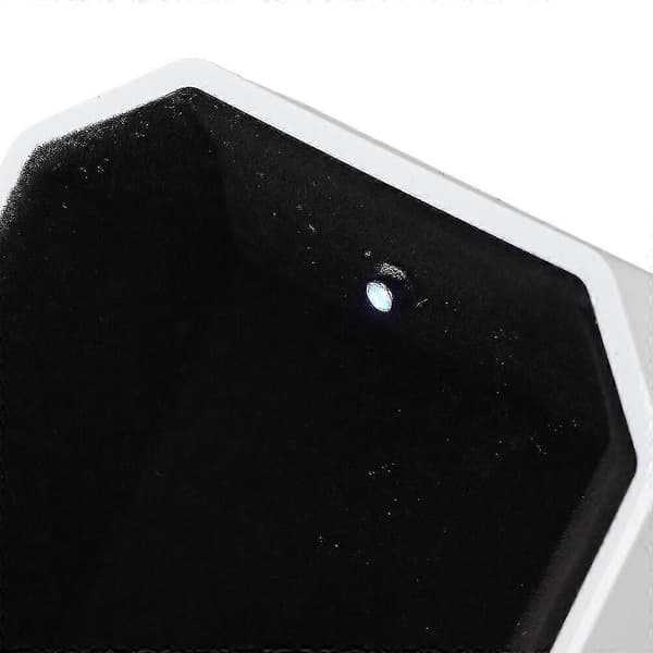 GETIT Lyxig ringask Sammet Bröllopsringfodral med LED-ljus Kompatibel med frieri förlovning