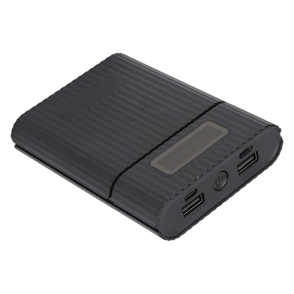 M09 4x18650 DIY Power Bank med mikroinngang LED-skjerm sveisefri batterilagringsboks