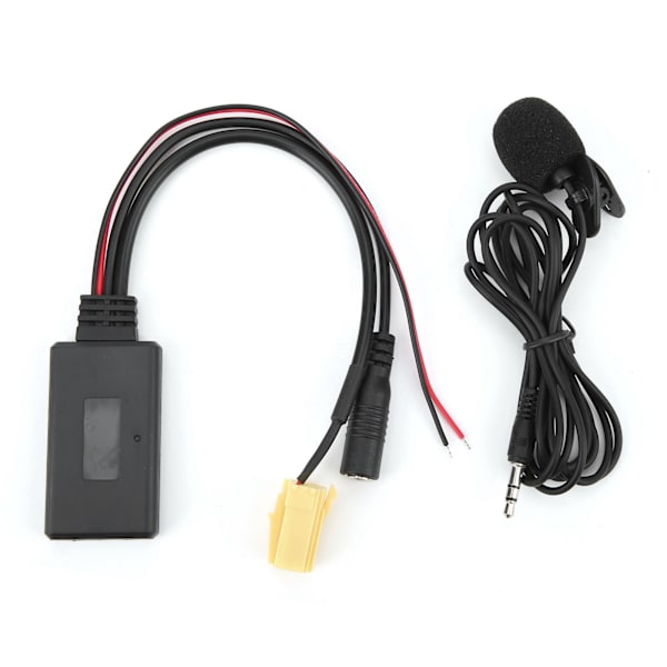 Bluetooth 5.0 AUX-kabeladapter med mikrofon håndfri udskiftning til Fiat 500/Grande Punto/Qubo/Fiorino