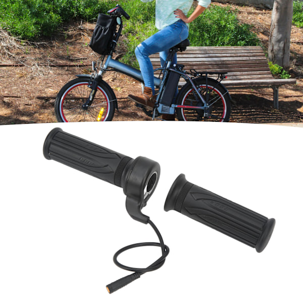 Halkfri Design för Elcykel, Elektrisk Gasreglage i Plastmaterial med Vattentäta Egenskaper och Utbytbar Option för 22,2 mm Styre
