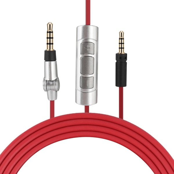 Hörlurssladd för Sennheiser Momentum Ersättningsljudkabel för Android iPhone(Röd)