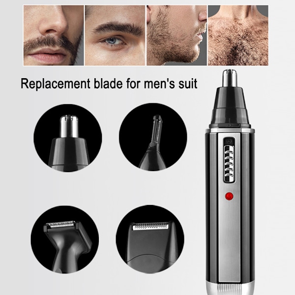 Resevänlig Grooming Essential, Mjukt Blad För Öron- och Nästrimning, Multifunktionell Grooming Kit Rostfritt Stål Blad Smärtfri Design,
