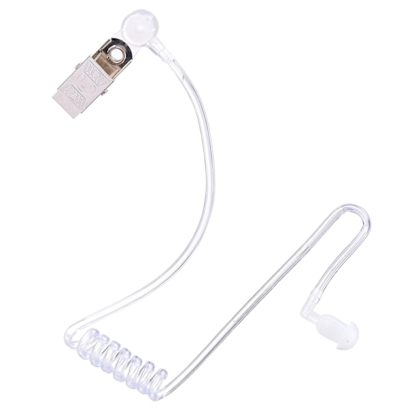 Akustisk slangsats K Head 2-stifts transparent akustisk spole slang headset Walkie Talkie öronmussla