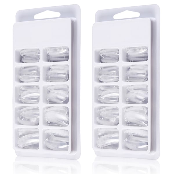 Spikerforlengelsesform Tips Clear Poly