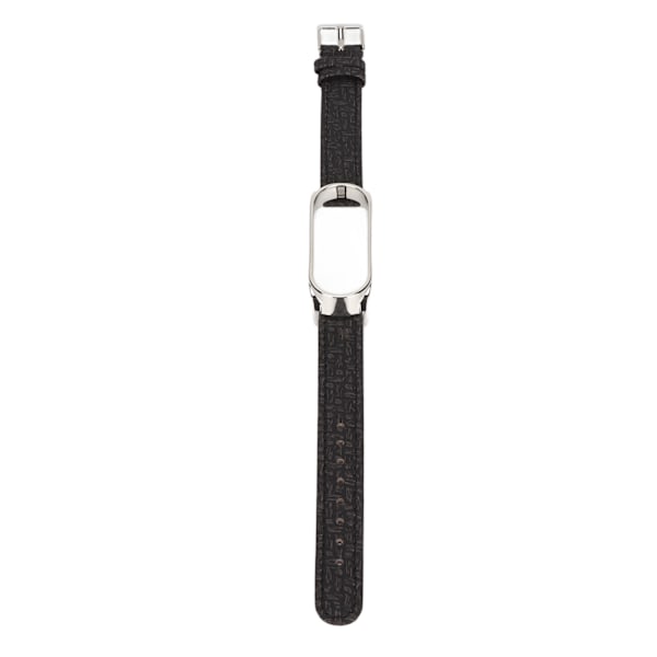 Lærrembånd til klokke med hurtigutløsing, flettet mønster, armbånd med metallspenne for Xiaomi Mi Band 6