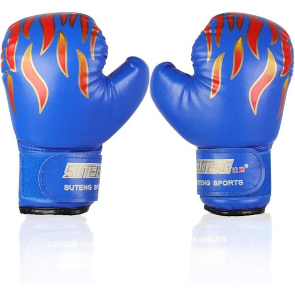 Sparring Grappling Barn Boxningshandskar, Stötdämpande Träningshandskar Med Andningsbart Mesh, Handledsstöd Säkerställer Säker Träning, Anatomisk