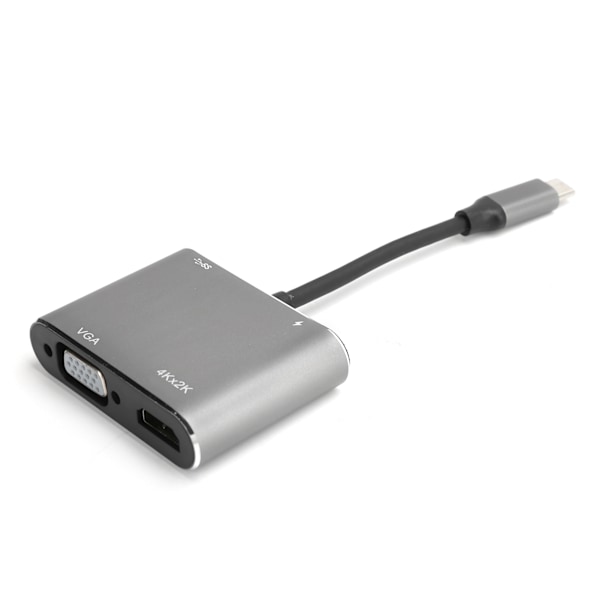 Tyyppi C - HD Multimedia Interface VGA USB3.0 USB-C -telakka-asema 4-in-1 USB-C -muunnin 4K