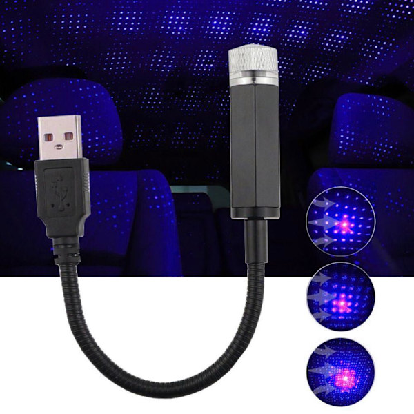 Romantisk LED-stjärnhimmel nattlampa USB-driven stjärnprojektor Lam