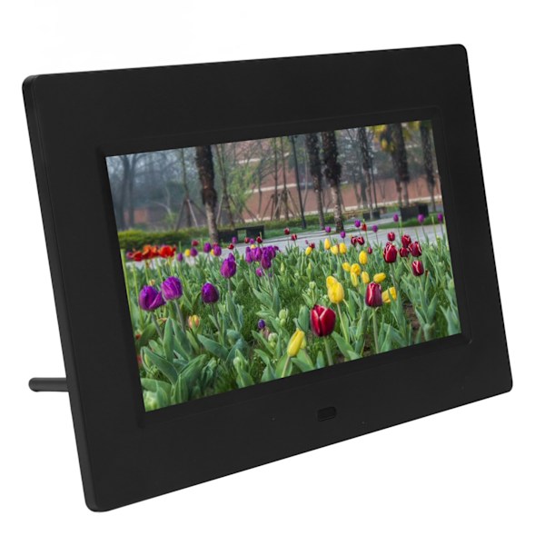 Digital fotoramme 7 tommer HD IPS-skærm understøtter USB-lagerkort Musikvideoafspilning Elektronisk album 100-240V