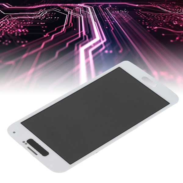 Skärmersättning LCD-skärm Touch Digitizer-enhet för Samsung Galaxy S5 Vit