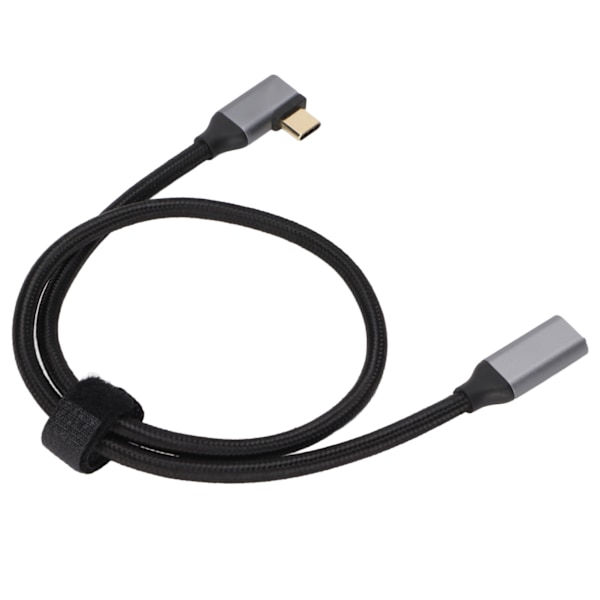 4K 100W PD 5A Oikea kulma taivutus 90 astetta Gen 2 USB3.1 Type C uros naaras jatkojohto 50cm