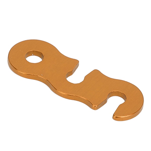 10 stk. telttovstangsstopper i aluminiumlegering, justerbar, 3 huller, åben ende, snorelås, vindrebsspænde S