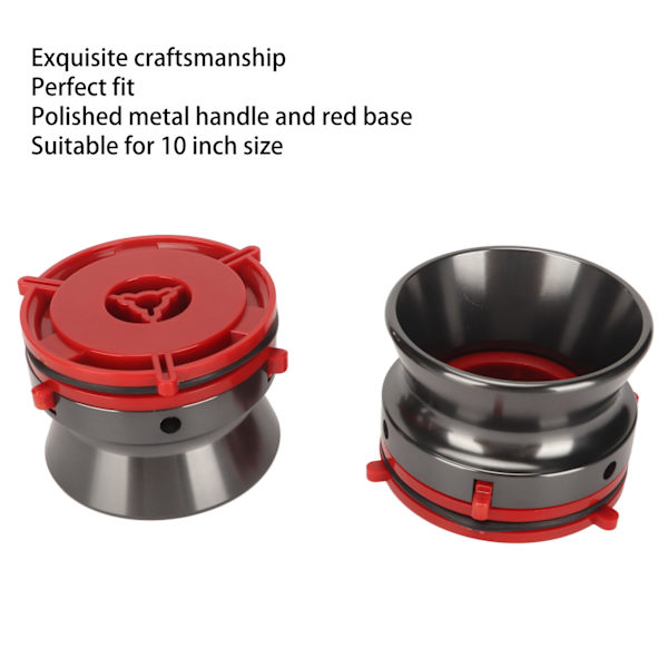 1 Par NAB Nav Adaptrar Professionella Polerade Aluminium Spolspolebandöppnare för Studer ReVox för Akai för Teac Grå