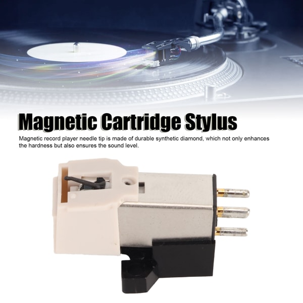 Magnetisk patronnål, lätt, genomskinlig skivnålsersättning för skivspelare, grammofon, vinylskivspelare