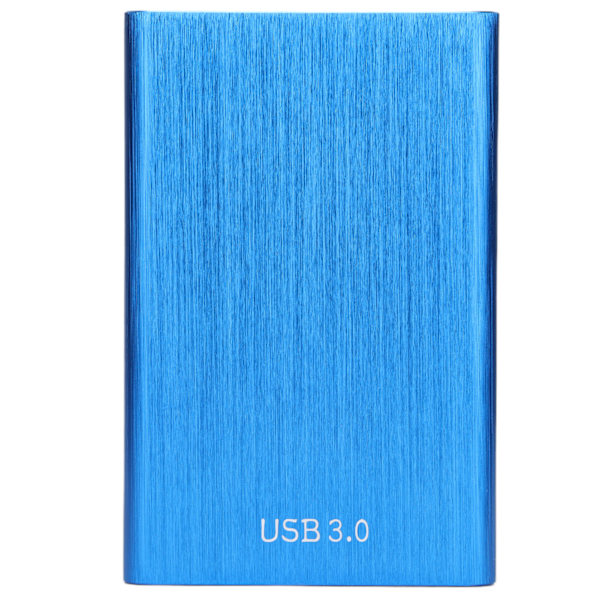 2.5in Extern Hårddisk USB 3.0 Aluminiumlegering Rundat Skal Mobil Hårddisk Blå 40GB