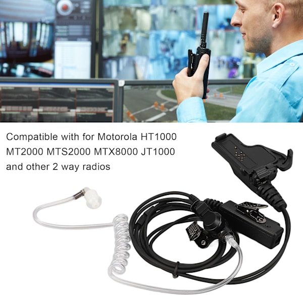 Akustisk Hörlur med Brusreducering för 2-vägsradio för Motorola HT1000 MT2000 MTS2000 MTX8000 JT1000