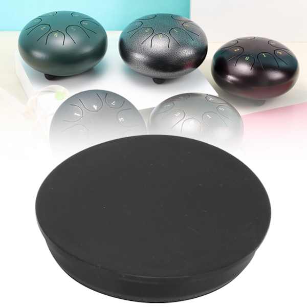 Tungtrumma Bottenkåpa Gummi Handpan Ljudförsvagning Ljudhålslock Instrument Tillbehör 65mm Innerhål