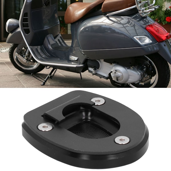 Moottoripyörän Sivutelineen Laajennuslevy Vespa GTS 250 300 2013‑2019 Musta