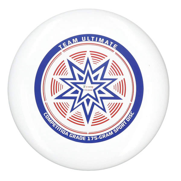 Tävlingsfrisbee för fritidsspel, aerodynamiskt utformad för längre kast och överlägsen stabilitet, precisionskonstruktion, USA Ultimate-godkänd för