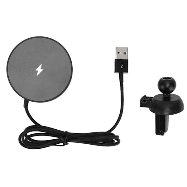 Magnetisk trådlös billaddare 15W utgångseffekt Snabbladdning Luftventil Billaddare för IOS