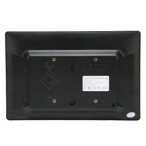 Digital fotoram HD 10,1 tum 1024x600 LCD-skärm Smart elektronisk fotoram med fjärrkontroll 110‑240V