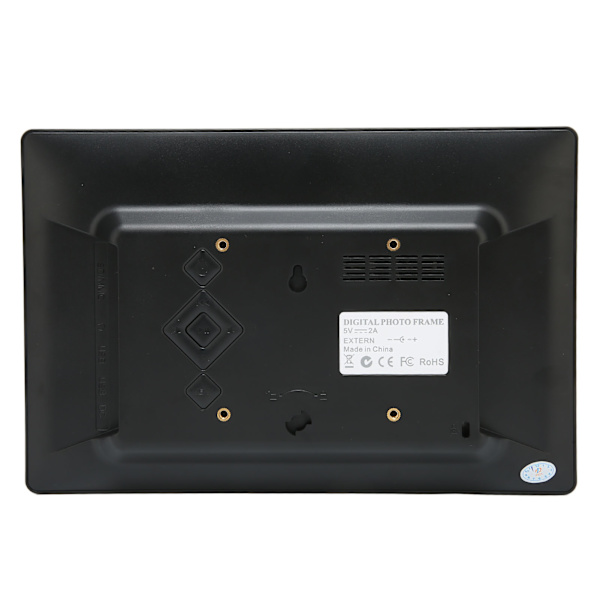 Digital fotoramme HD 10,1 tommer 1024x600 LCD-skærm Smart elektronisk fotoramme med fjernbetjening 110‑240V