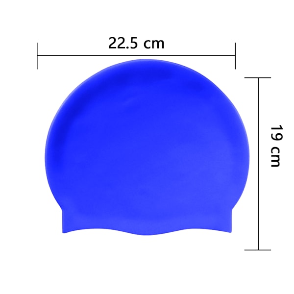 Langt hår svømmehette - Silikonsvømmehetter for