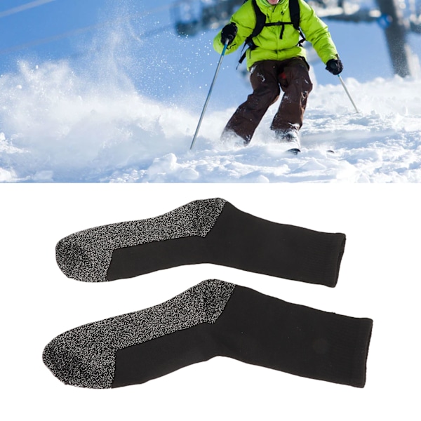 Self Heating Socks 35 Degrees Celsius Aluminized Fiber Thermal Socks Warm Thick Heated Socks for Cold Weather