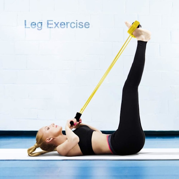 Bärbar Träningslösning, Multifunktionellt Spännrep, Halkfri Design För Optimalt Grepp, Stödjer Sit Up-övningar & Yoga Tillbehör, Naturlig Latex