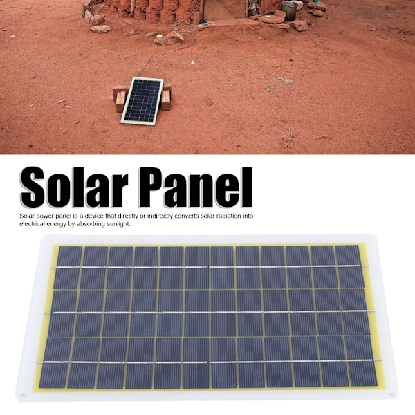 Flexibel Vattentät Solpanel, Omvandlar Solens Energi Till Elektricitet, Idealisk För 12V Batteriladdningskit