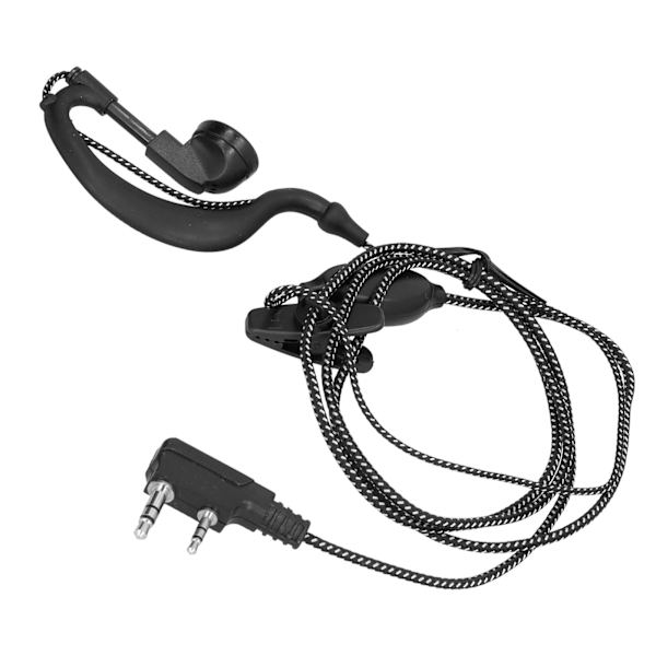 Walkie Talkie øretelefon med tyk flettet ledning øreprop til Baofeng BF‑6 7 8s Uv5r