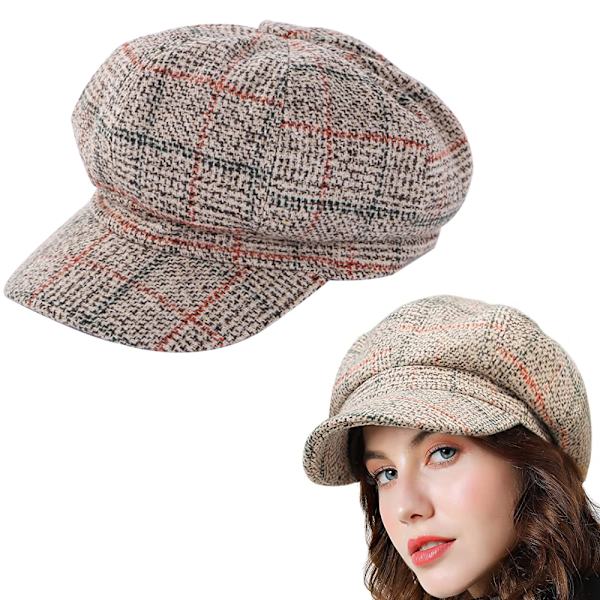 Damer Beret Newsboy Hat Fransk Stil Cap Klassisk Efterår Forår