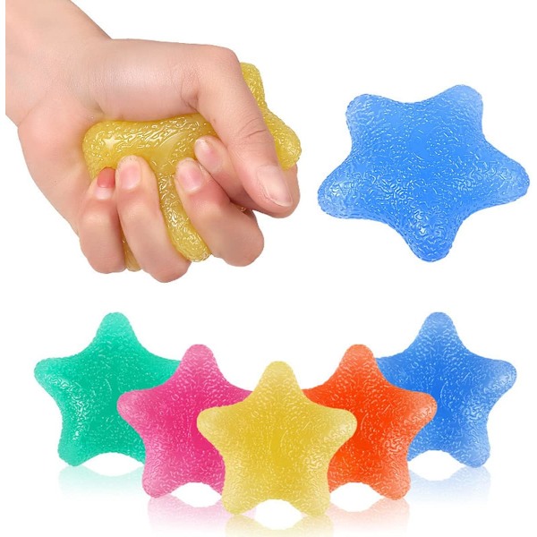 Handterapi Träningsboll, Ergonomisk Design Halkfri Textur Stjärnformad Stressboll För Bekväm Transport Och Fingerövningar, Idealisk För