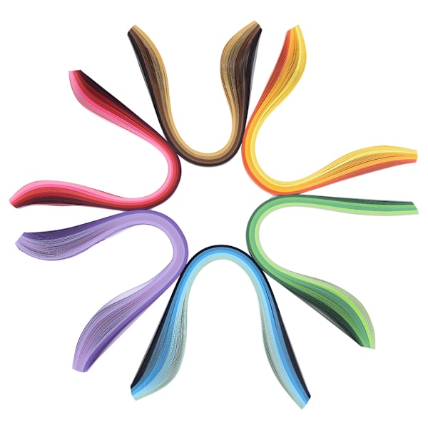 14PCS Paper Quilling DIY -sarjat 6-värisillä Quilling-liuskoilla DIY-askarteluvälinesarja