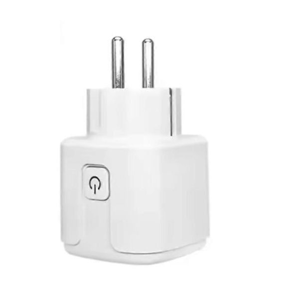GETIT Tuya WiFi Bluetooth Smartplugg 16A Strømovervåkingsbryter med Tidsfunksjon EU-plugg