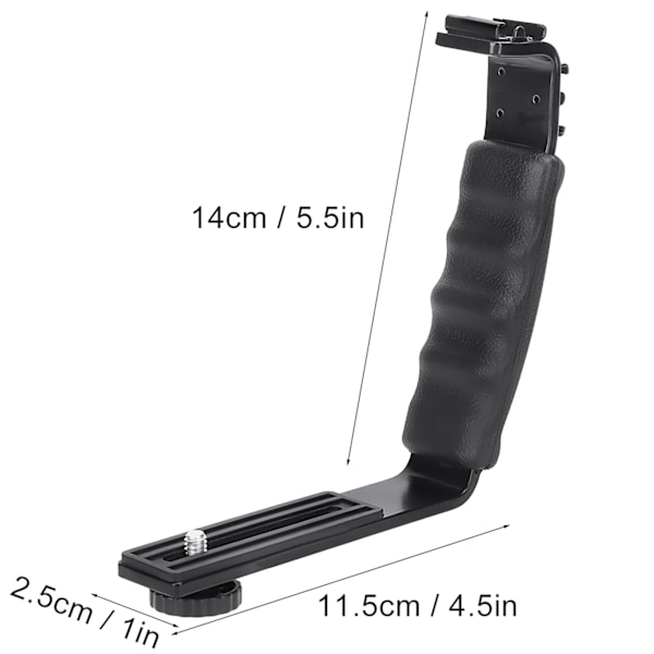 L-formet håndholdt stabilisatorbrakett med kald skoinngang for DJI OM 4/Osmo Mobile 2 3
